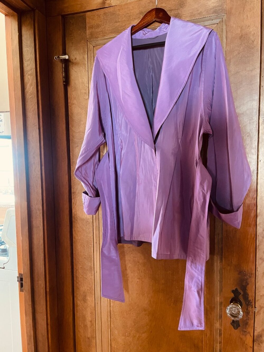 Chic MYCRA PAC Iridescent Trench Raincoat Jacket 1 S/M. Rare Excellent Cond New - Picture 15 of 16